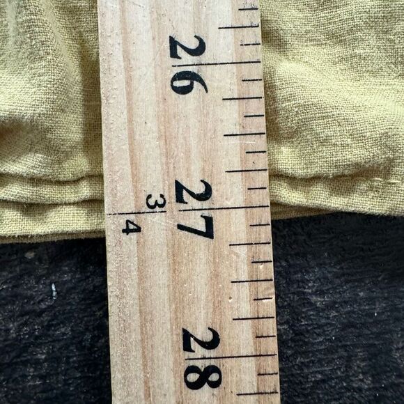 Zara Button Up Collared Shirt Yellow Color Size Small Essential Preppy Used - Picture 10 of 11